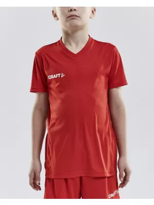Dětské sportovní tričko s výstřihem do V CRAFT TW Squad Go Jersey Solid Jr JASNĚ ČERVENÁ