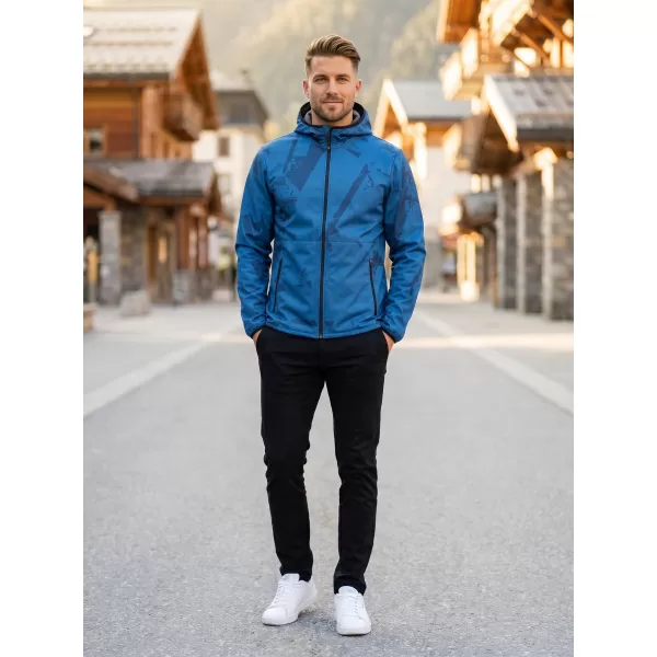  Pánská softshellová bunda premium ALTISPORT VOJ/ALM079JACK01 MODRÁ 