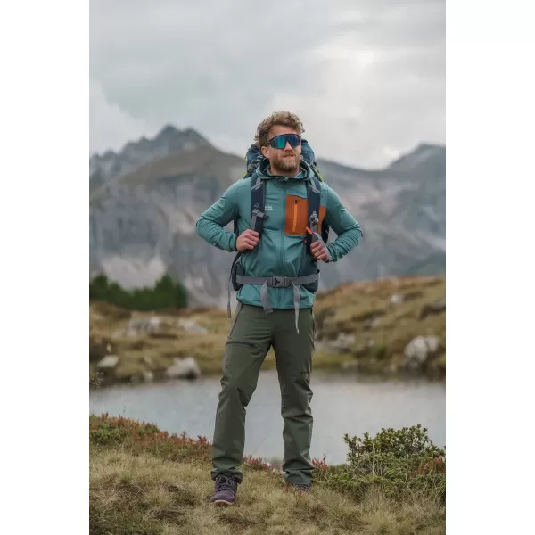  Pánská powerfleecová mikina NORDBLANC BRACKEN NBWFM8286 TMAVĚ ZELENÁ 