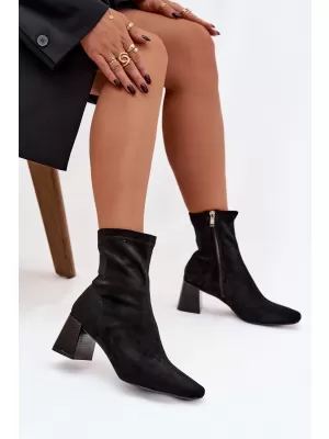 Dámské boty na podpatku BOTO OLIANNE 40587 BLACK