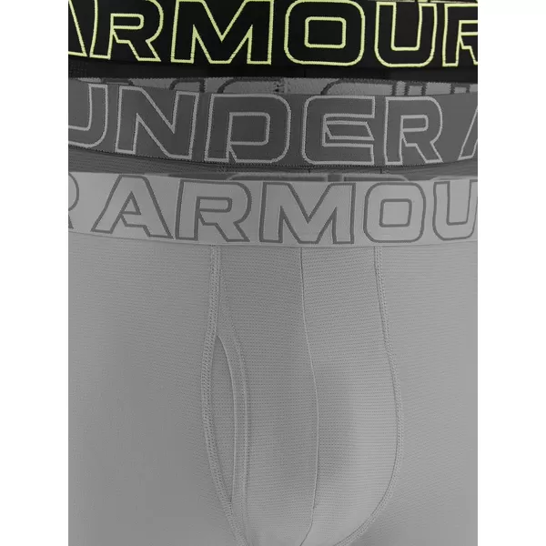  Pánské boxerky UNDER ARMOUR UA PERFORMANCE TECH MESH - SOLID 6IN - 1383884-069 TITANIUM 