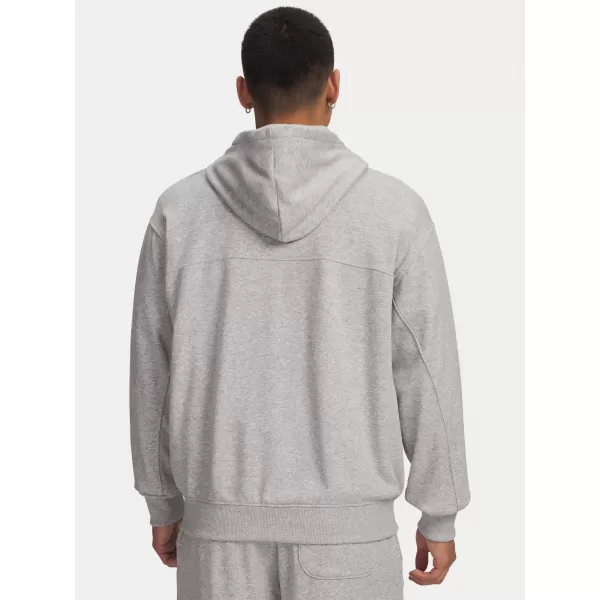  Pánská mikina UNDER ARMOUR RIVAL LW FZ 6009346-011 ŠEDÁ 