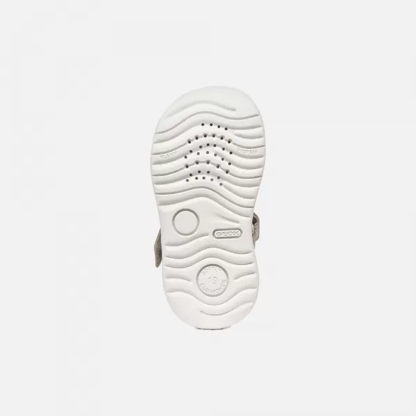  Dívky první kroky GEOX SANDAL MACCHIA B654WA0MAEWC0262 ŠEDÁ 