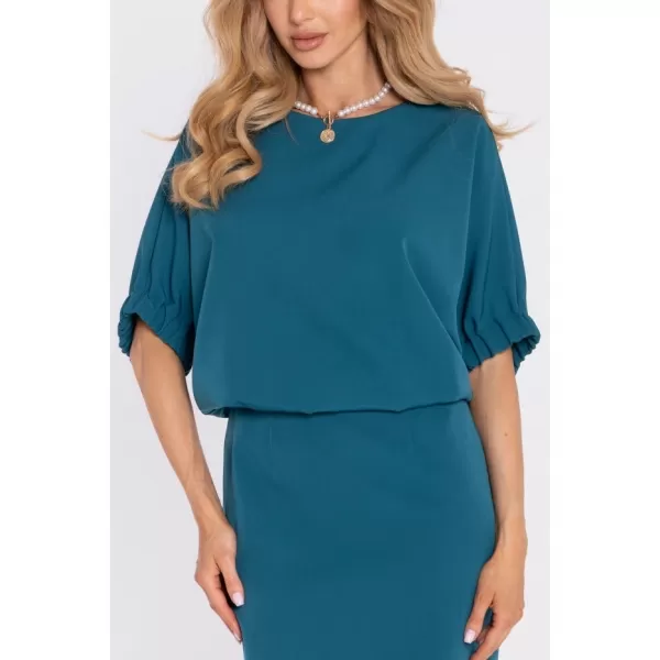  Dámské šaty MOE M904 OCEAN BLUE 