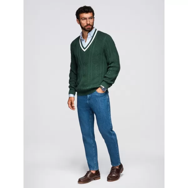  Pánský svetr OMBRE OM-SWSW-0151 GREEN 