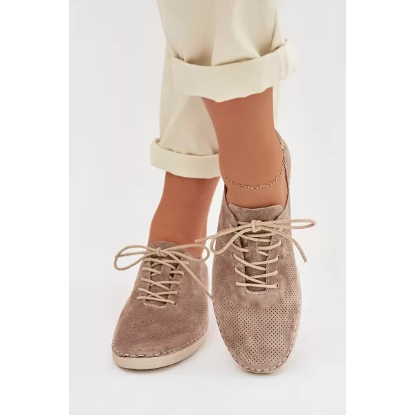  Dámské boty S.BARSKI LR61-7080 DARK BEIGE 
