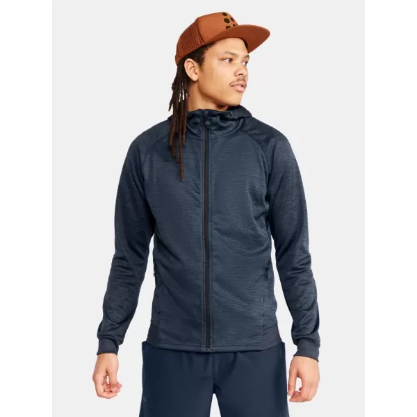  Pánská bunda s kapucí CRAFT Corp. ADV Unify Hoodie Jacket M OHNIVÝ MELÍR 
