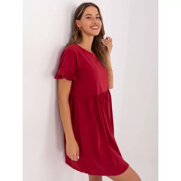  Dámské šaty RUE PARIS RV-SK-5576.04 DARK RED 