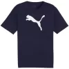 Pánské triko PUMA TEAMRISE LOGO JERSEY COTTON 658705-06 PUMA NAVY/PUMA WHITE