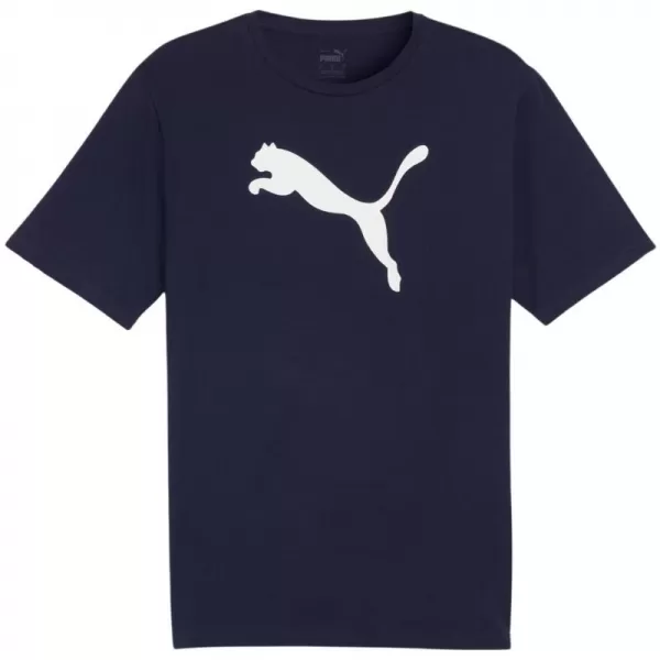  Pánské triko PUMA TEAMRISE LOGO JERSEY COTTON 658705-06 PUMA NAVY/PUMA WHITE 