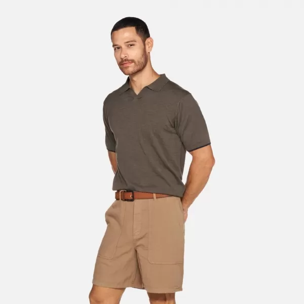  Pánské triko GEOX KNIT G012317 KHAKI 