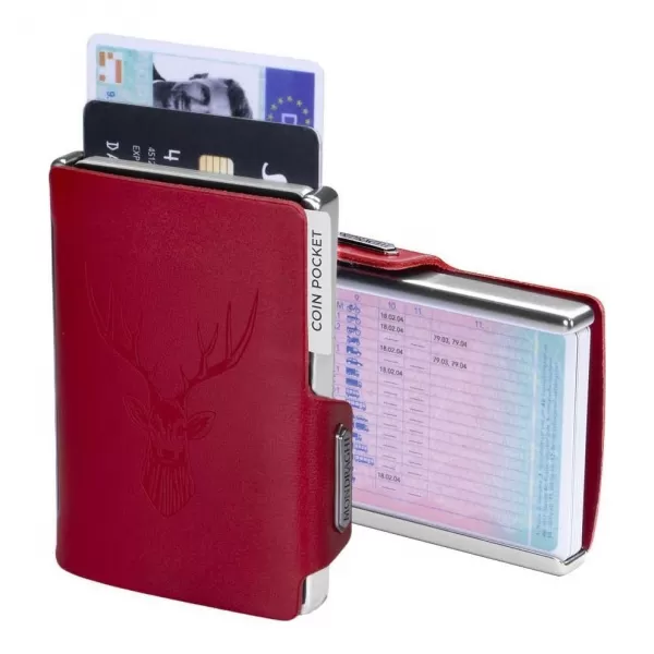  Peněženka MONDRAGHI Silhouette Classic Deer RED 