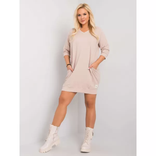  Dámské šaty RELEVANCE RV-SK-6847.59P BEIGE 