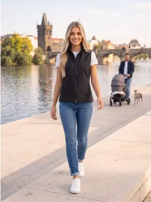 Dámská softshellová vesta ALTISPORT NoPrint NP/ALW965 EBONY GRAY