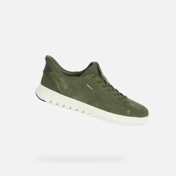 Pánské tenisky GEOX FLEXTRIDE PLUS FAST IN G014646 KHAKI 