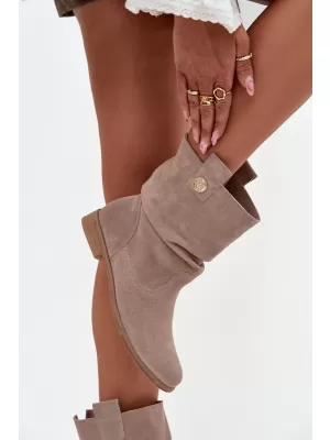 Dámské boty ZAZOO 4210 CAPPUCCINO