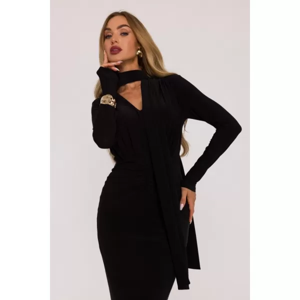  Dámské šaty MOE M891 BLACK 