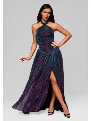 Dámské šaty LARICA LA-OM-DLR217 MULTICOLOR