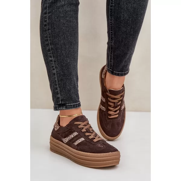  Dámské boty ZAZOO N1176 BROWN/BEIGE 
