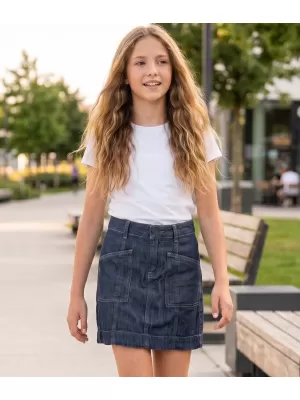 Dívčí sukně SAM 73 GZ 501 TMAVÁ DENIM