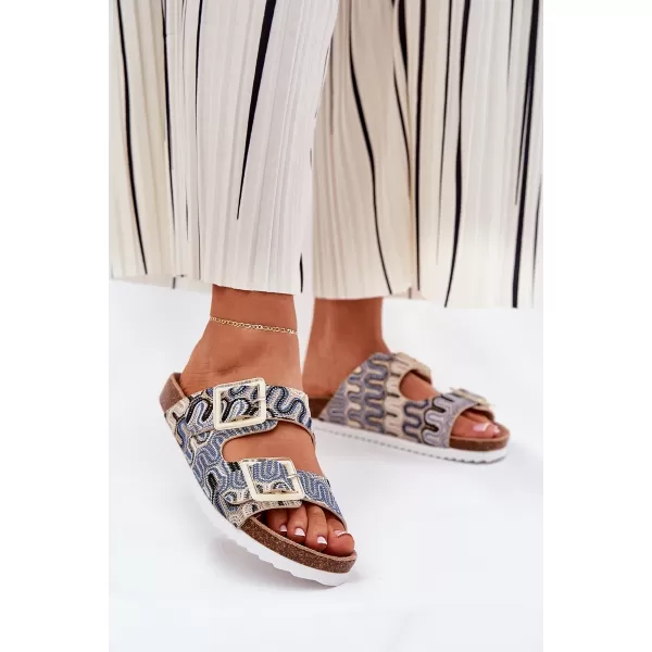  Dámské pantofle S.BARSKI RB51-006 BEIGE 