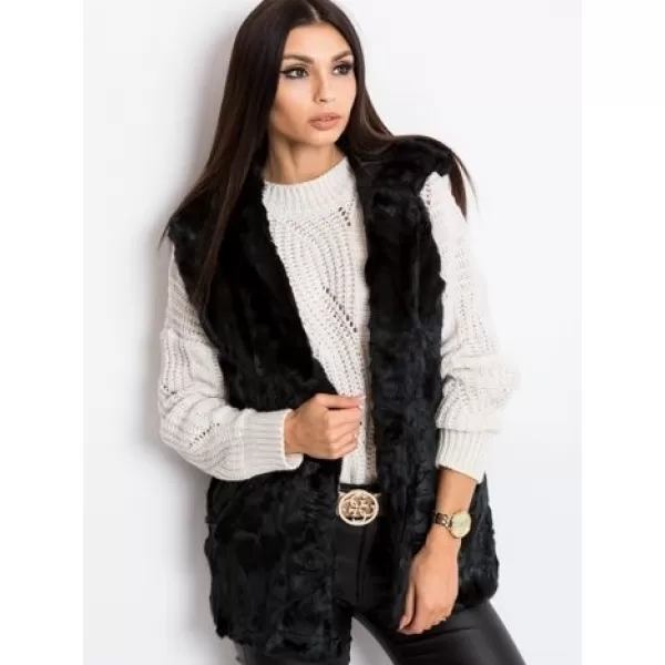  Dámská vesta WOOL FASHION ITALIA AT-KZ-05201.95P NOIRE 