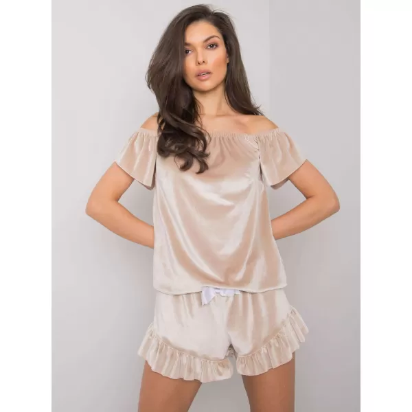  Dámské pyžamo RUE PARIS RV-PI-7396.30X BEIGE 