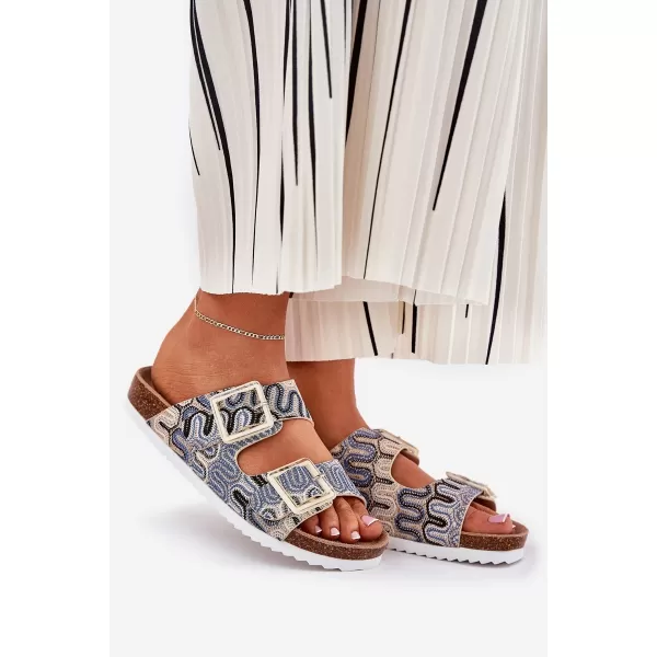  Dámské pantofle S.BARSKI RB51-006 BEIGE 