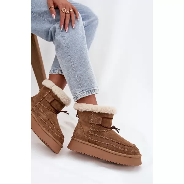  Dámské boty BIG STAR SS274373 BROWN/BEIGE 