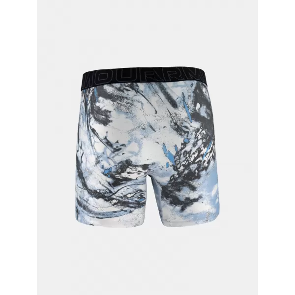  Pánské boxerky UNDER ARMOUR UA PERFORMANCE TECH - PRINT 6IN - 1PK 1383875-101 ČERNÁ 