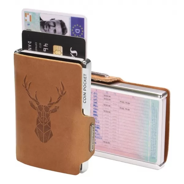  Peněženka MONDRAGHI Silhouette Modern Deer CARAMEL 