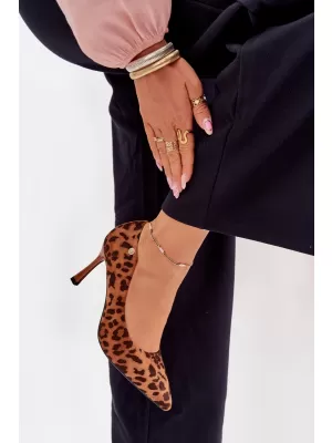 Dámské lodičky VINCEZA 62264 LEOPARD