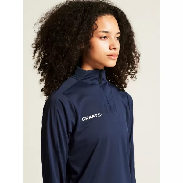  Dámská tréninková bunda s 1/4 zipem CRAFT TW Evolve 2.0 Half Zip W NÁMOŘNÍ MODRÁ 