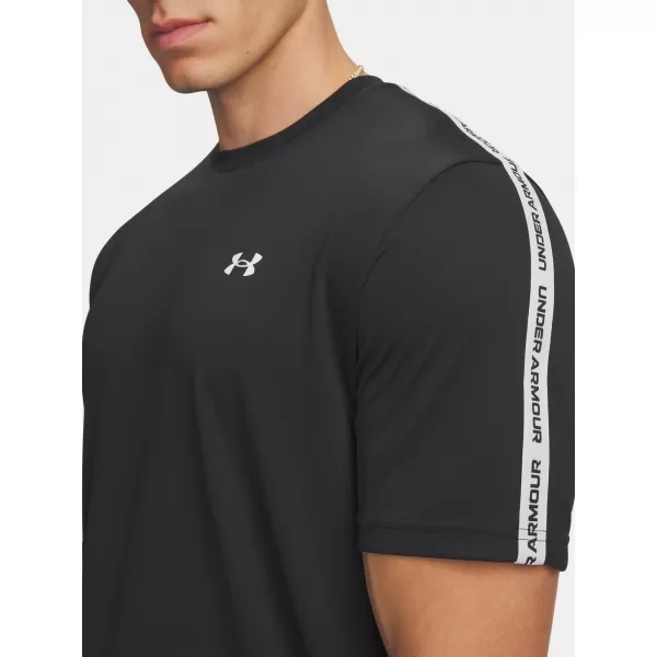  Pánské triko UNDER ARMOUR TECH TAPING SS 6012356-001 ČERNÁ 
