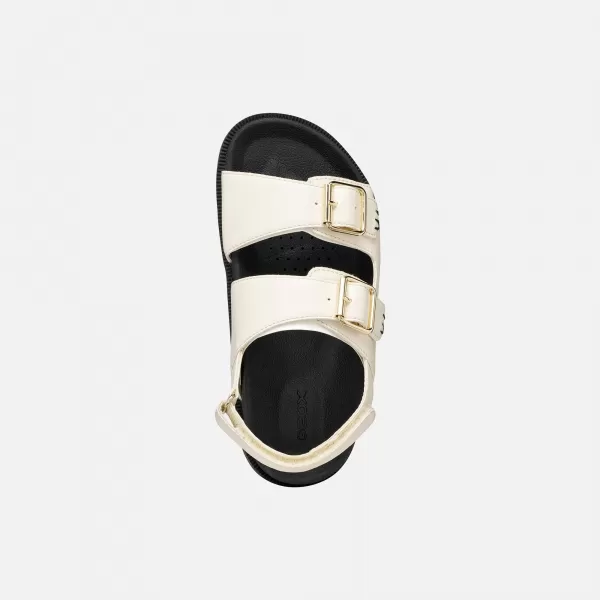  Dívčí sandály GEOX SANDAL FOAMMENTERA J65P0A000BCC1058 SMETANOVÁ 
