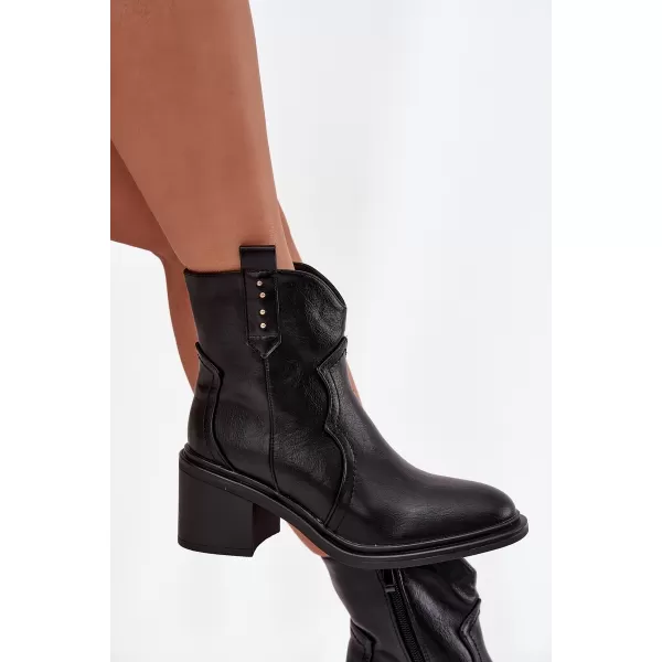  Dámské boty na podpatku BOTO IVERLY 40565 BLACK 