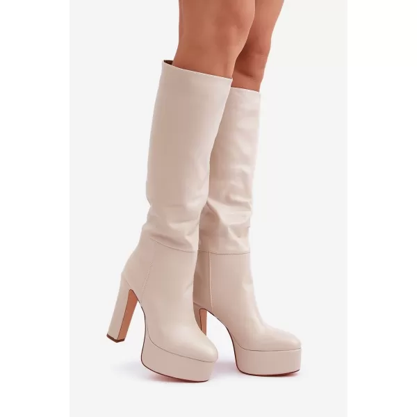  Dámské kozačky BOTO FELILORN 35100 BEIGE 