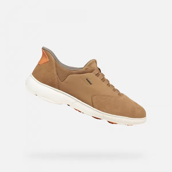  Pánské tenisky GEOX NEBULA 2.0 PLUS FAST IN G014417 HNĚDÁ 