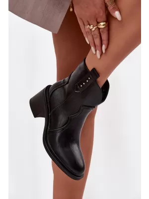 Dámské boty na podpatku BOTO IVERLY 40565 BLACK