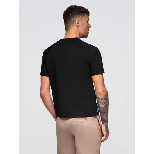  Pánské triko OMBRE OM-TSCT-0240 BLACK 