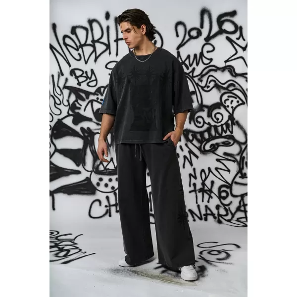  Pánské oversized triko NEBBIA x Sexsdreams 809 BLACK 