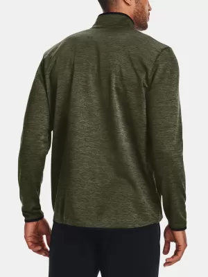 Pánská mikina UNDER ARMOUR UA ARMOUR FLEECE 1/2 ZIP ZELENÁ
