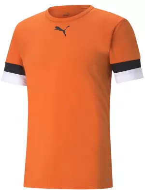Pánské funkční triko PUMA TEAMRISE JERSEY 704932-08 GOLDEN POPPY/BLACK/WHITE