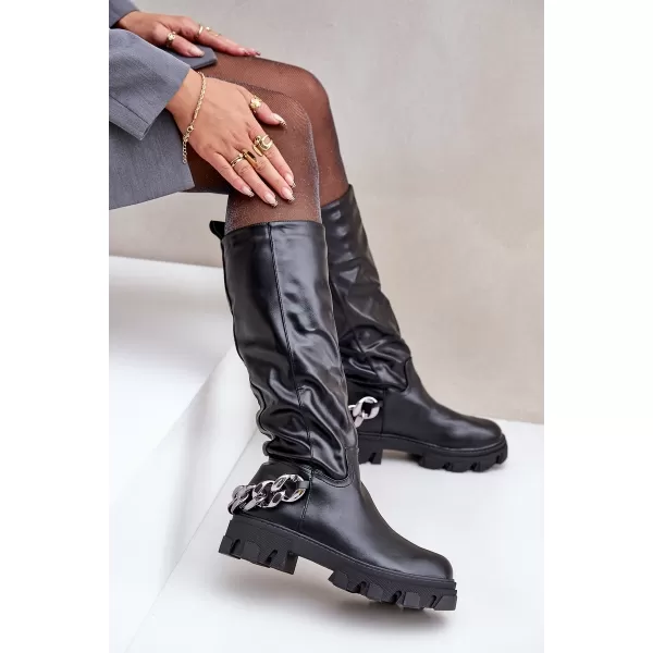  Dámské kozačky BOTO NAURICETTE 35013 BLACK 