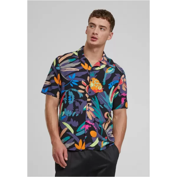  Pánská košile URBAN CLASSICS TB4150 BLACK FRUITY 