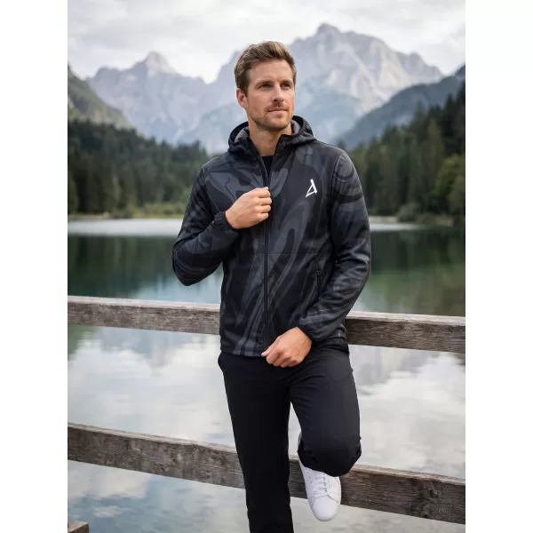  Pánská softshellová bunda premium ALTISPORT VOJ/ALM072JACK01 ČERNÁ 