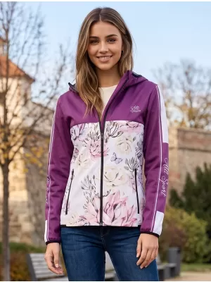 Dámská softshellová bunda premium ALTISPORT VOJ/ALW008JACK01 VÍNOVÁ