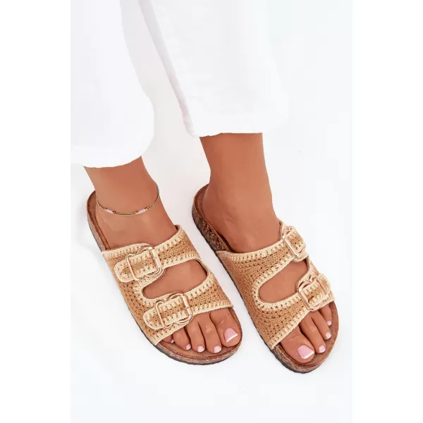  Dámské pantofle BOTO FENIRA 38672 CAMEL 