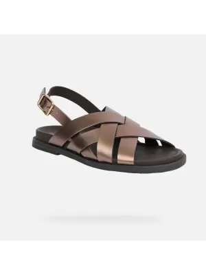 Dámské sandály GEOX ADELASH G012818 HNĚDÁ