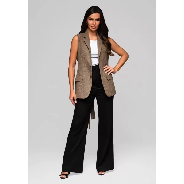  Dámská vesta LARICA LW-BLZV-0102 DARK BEIGE 
